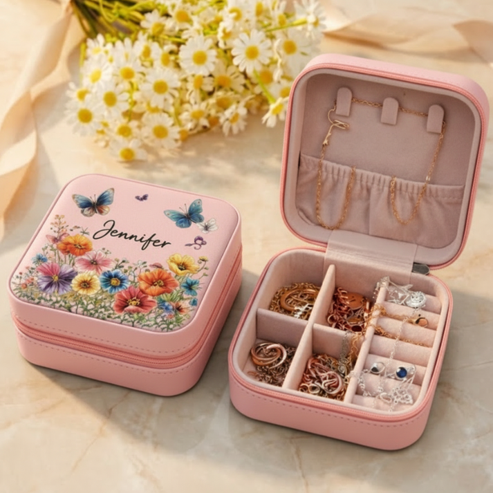 Personalized Travel Jewellery Storage Box (Random Box)