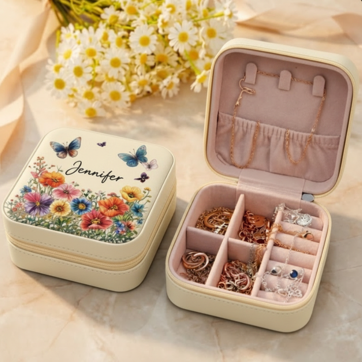 Personalized Travel Jewellery Storage Box (Random Box)