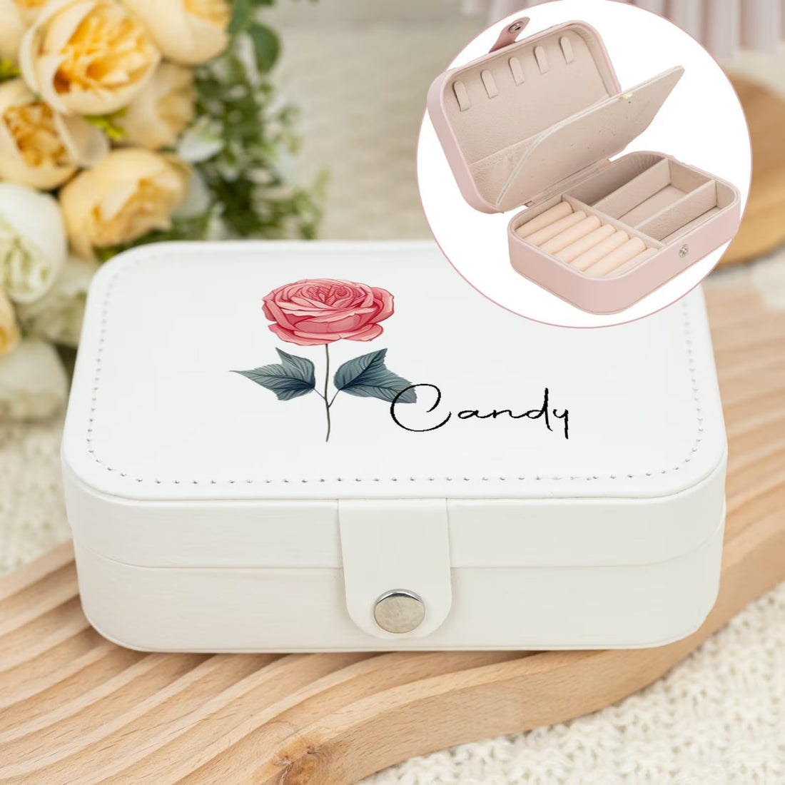 Personalized Travel Jewellery Storage Box (Random Box)